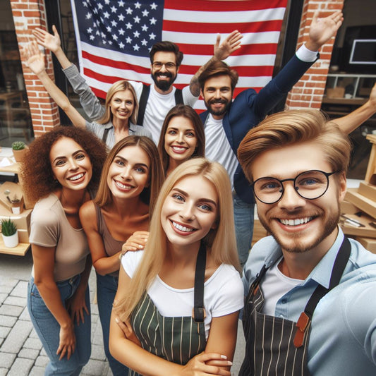 Ecstatic millennials & Gen Xers celebrate realizing their American dream – successfully starting a small business in the USA