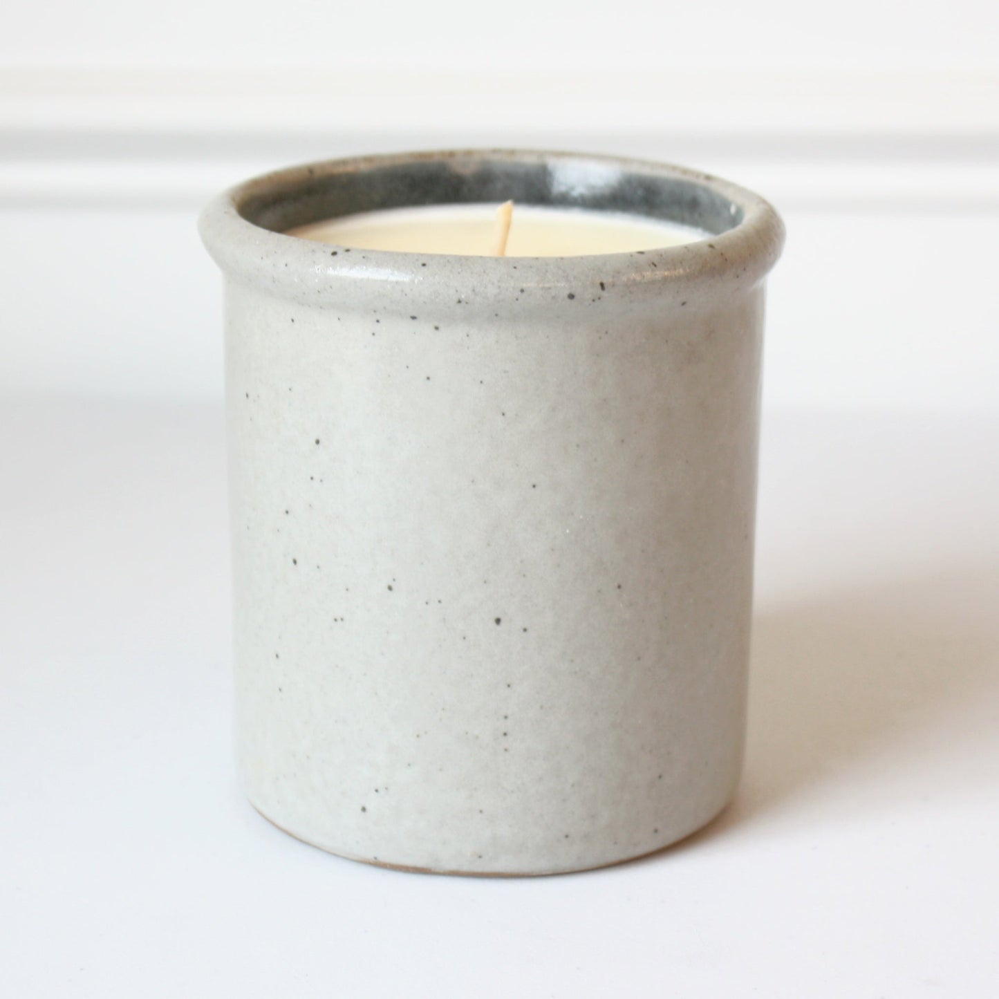 Bumble Bee Hand Painted Pottery Candle Crock - Made in the USA