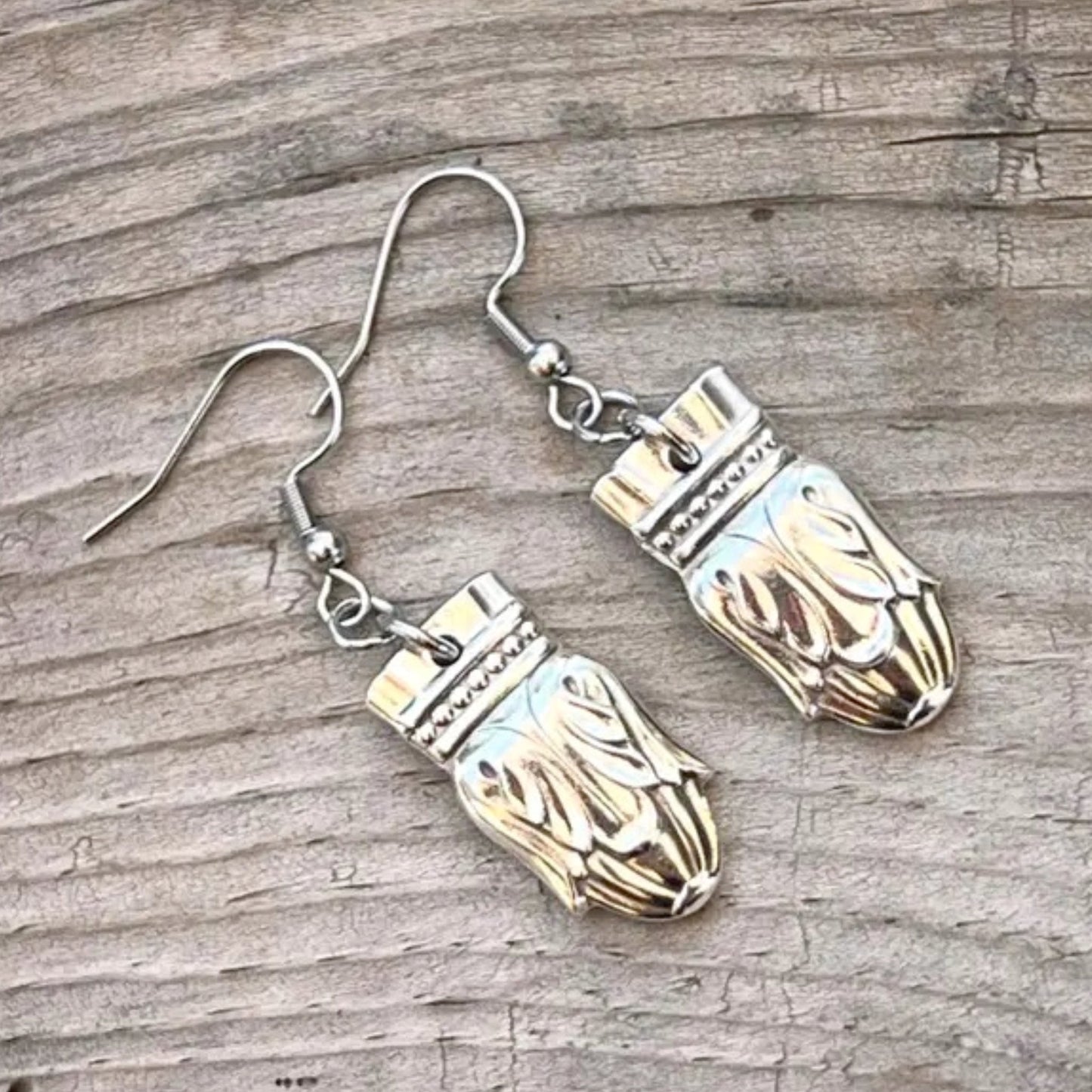 Vintage Flatware Earrings - Danish Princess - Made in the USA