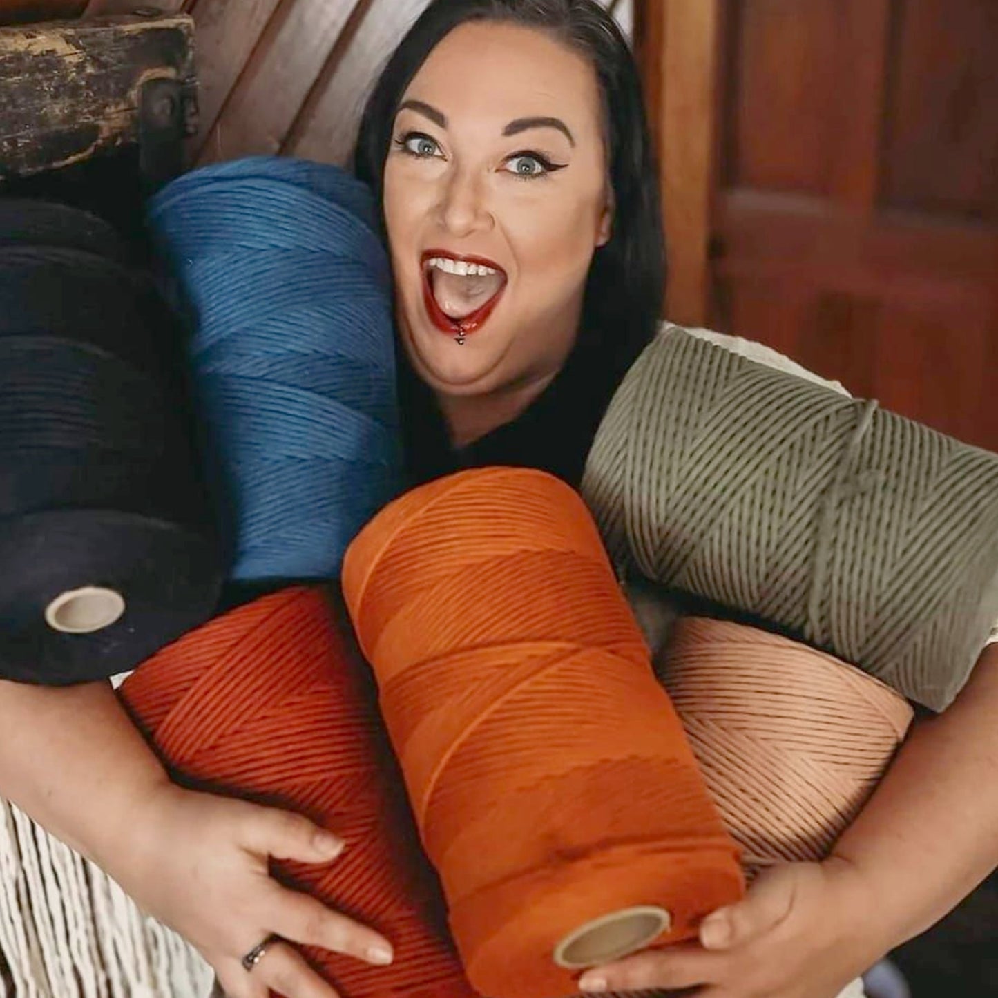 Macrame Boho Mini Wall Hanging - Made in the USA