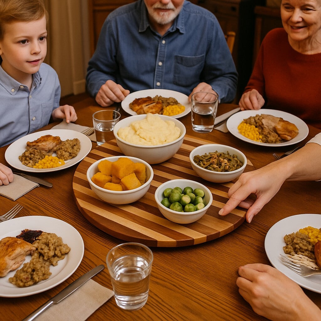 Multi Wood Lazy Susans - Made in the USA