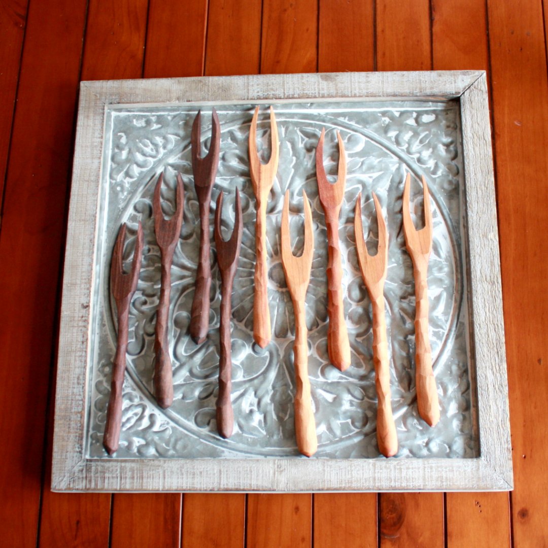 Handmade Wood Meat Fork - Made in the USA