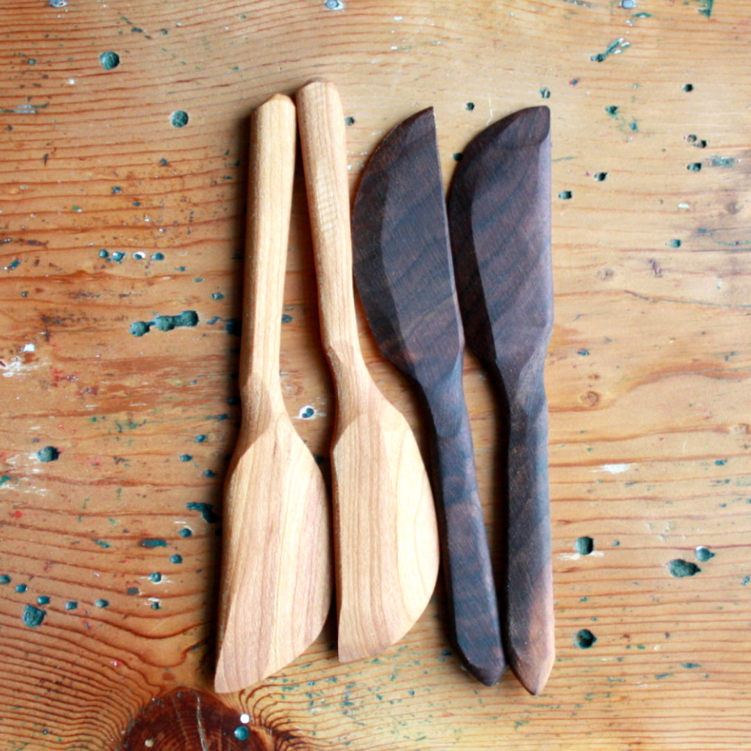 Handmade Wood Small Baking Spatula - Made in the USA
