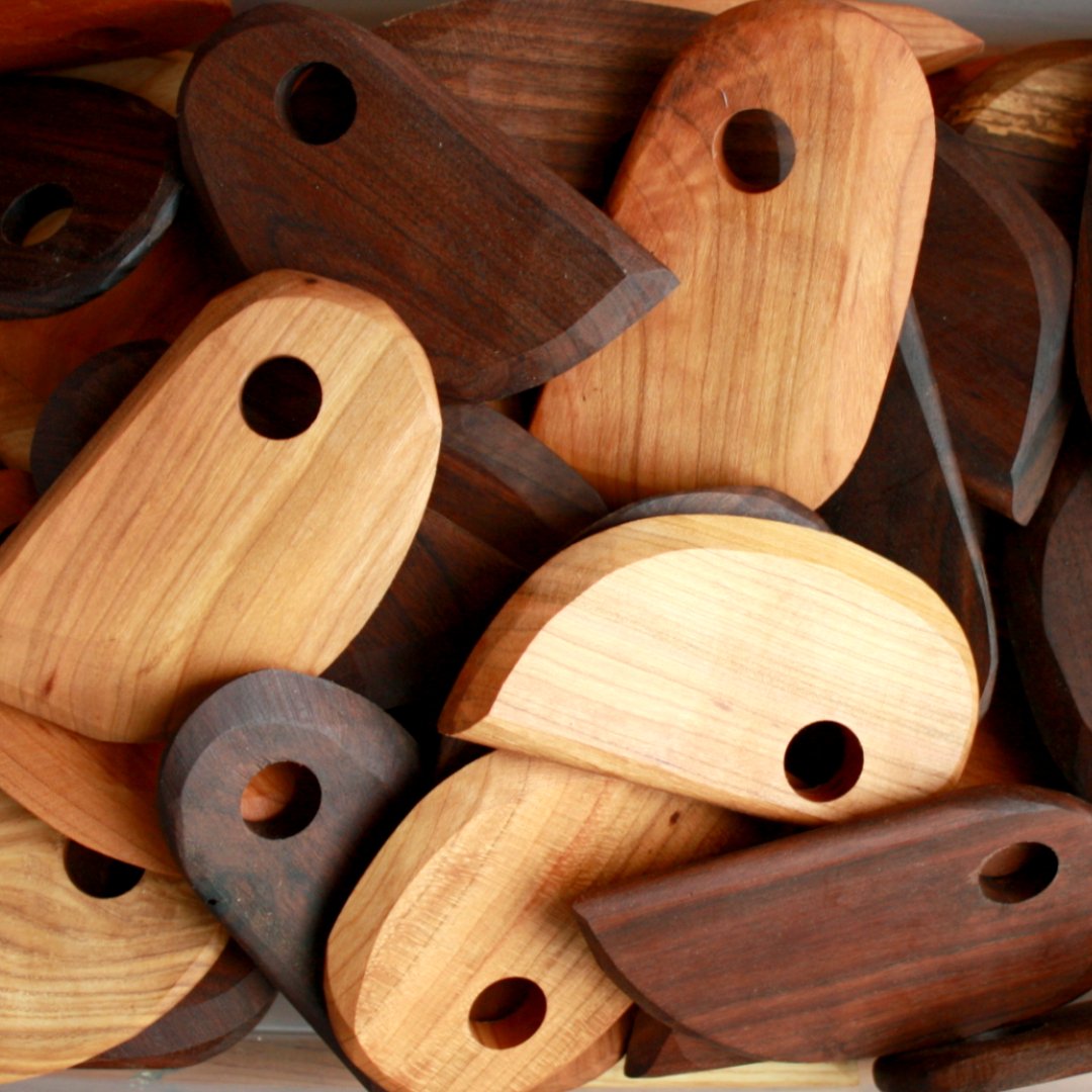 Handmade Wood Kitchen Scraper - Made in the USA