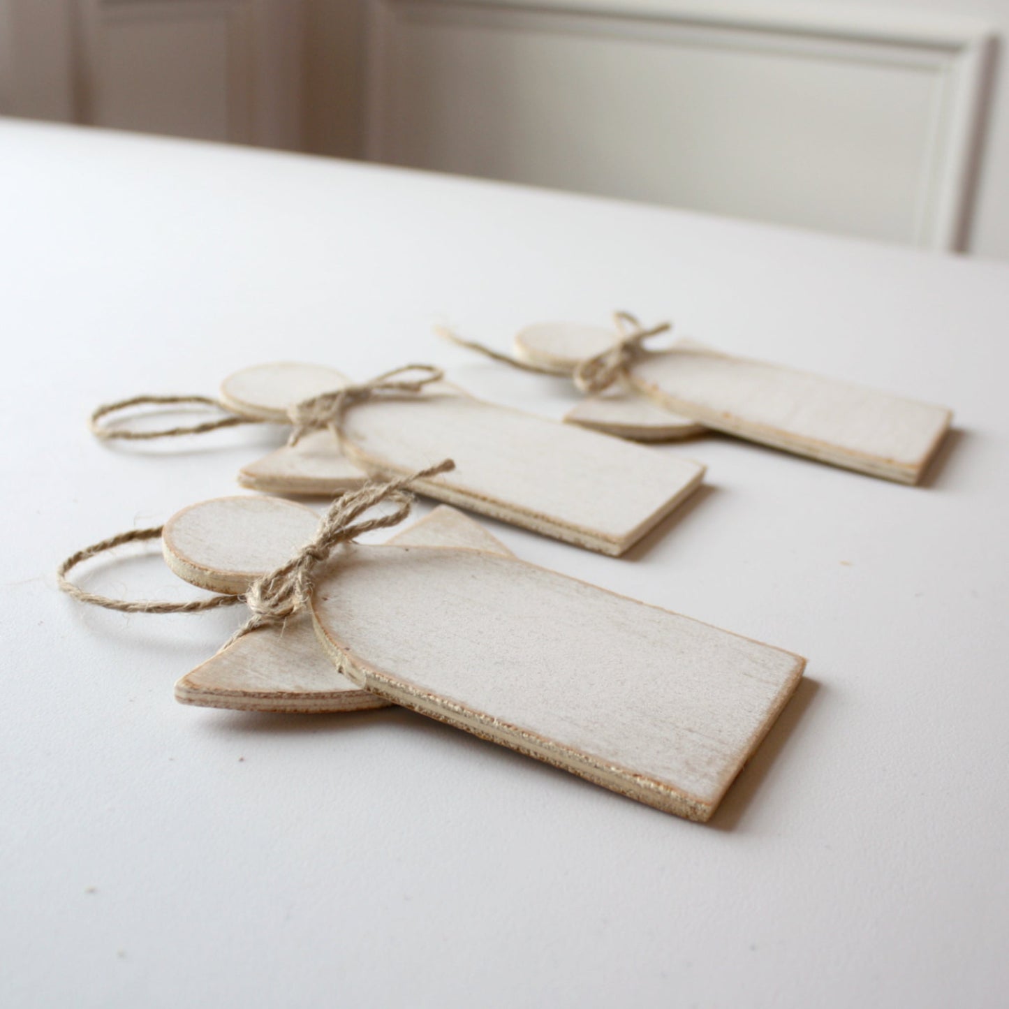 Handmade Wood Angel Ornaments - Made in the USA