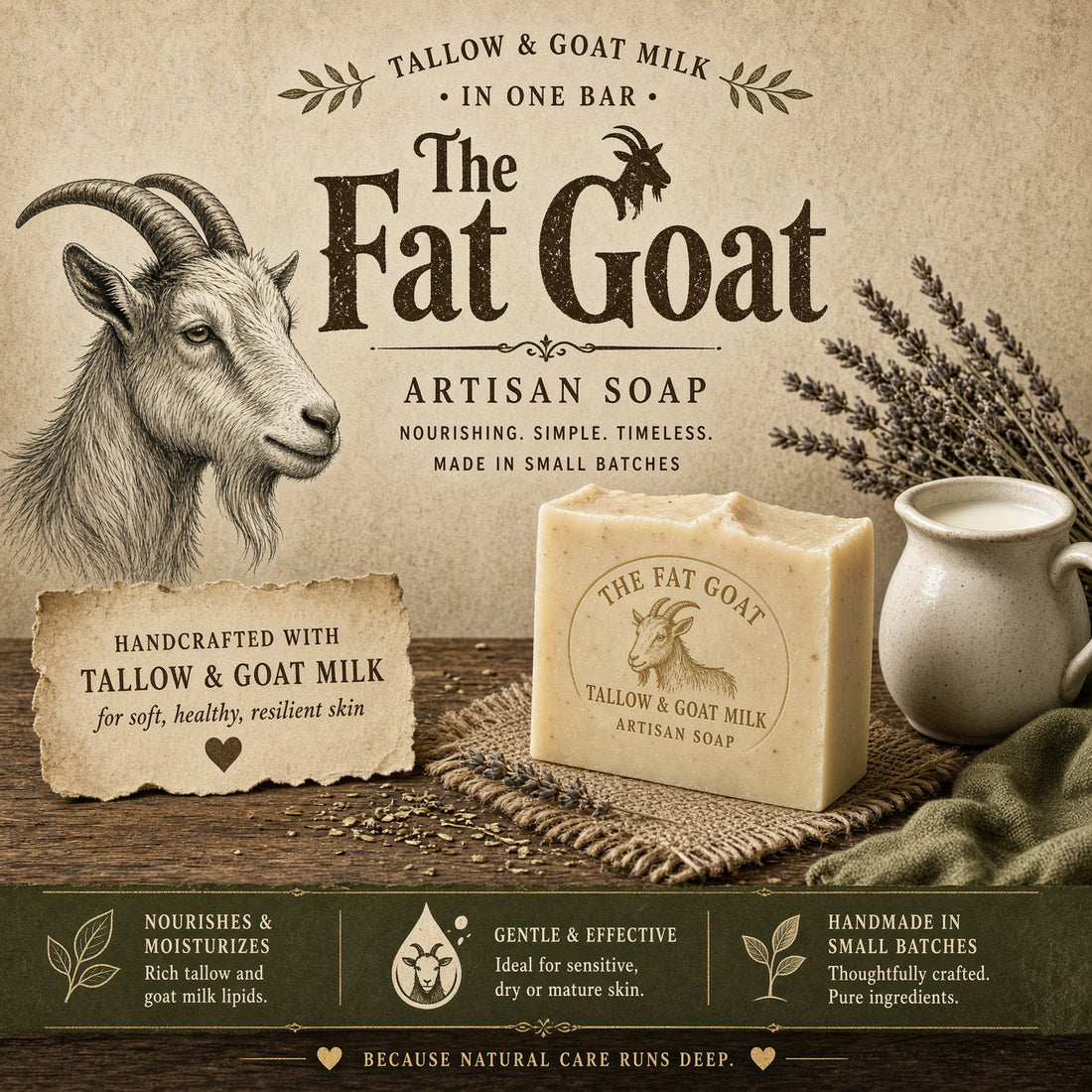 Tallow and Goat Milk in One Bar: Meet "The Fat Goat"