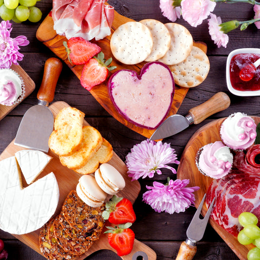 A charcuterie board made for Mother's Day