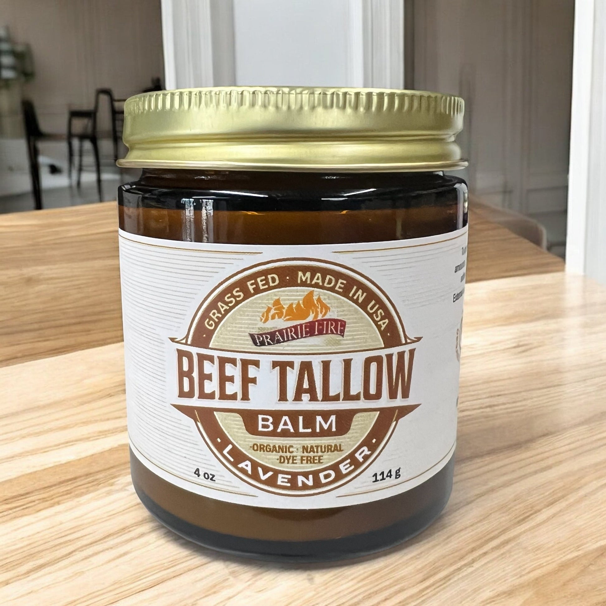 Grass Fed Beef Tallow Balm - 4 oz - Made in the USA
