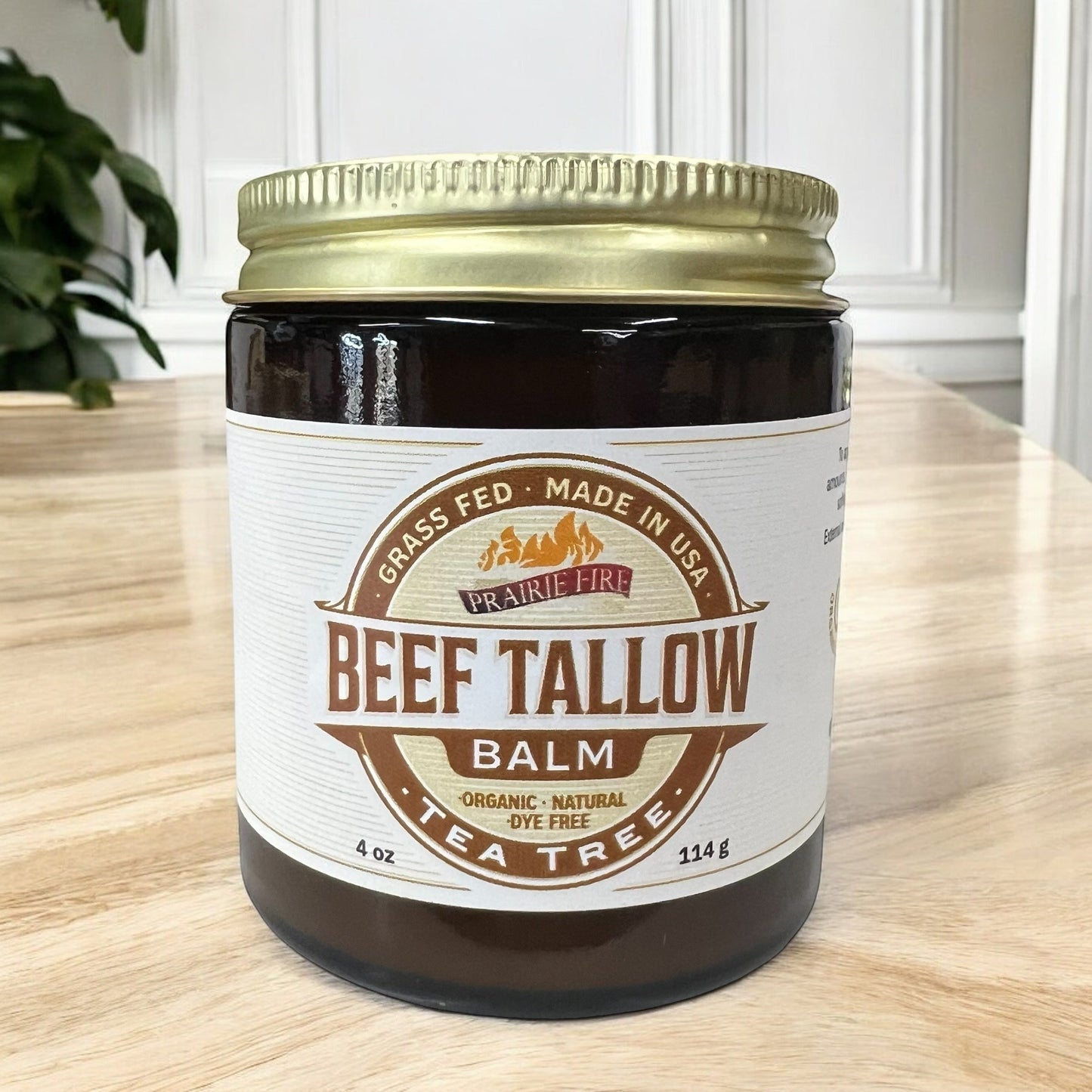 Grass Fed Beef Tallow Balm - 4 oz - Made in the USA