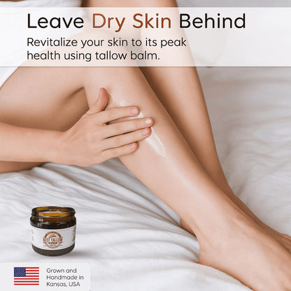 Grass Fed Beef Tallow Balm - 4 oz - Made in the USA