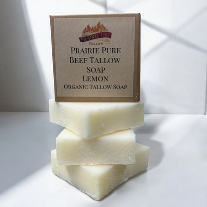 Grass Fed Beef Tallow Soap Bar (3 Pack) - Made in the USA