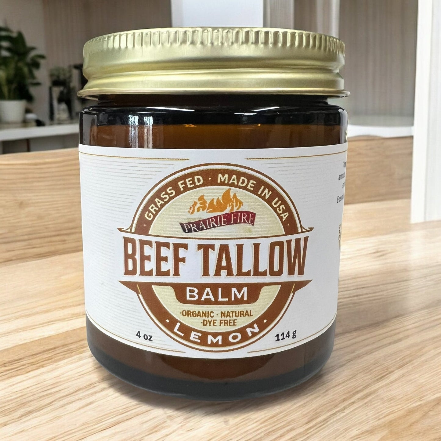 Grass Fed Beef Tallow Balm - 4 oz - Made in the USA