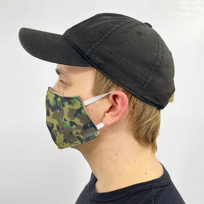 Green Army Camo Face Cover - Made in the USA