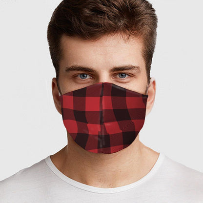 Red Flannel Face Cover - Made in the USA