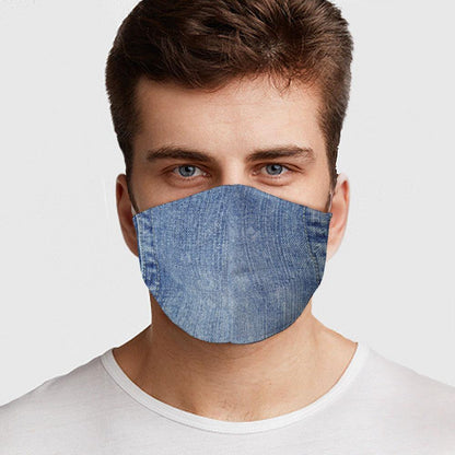 Denim Style Face Cover - Made in the USA