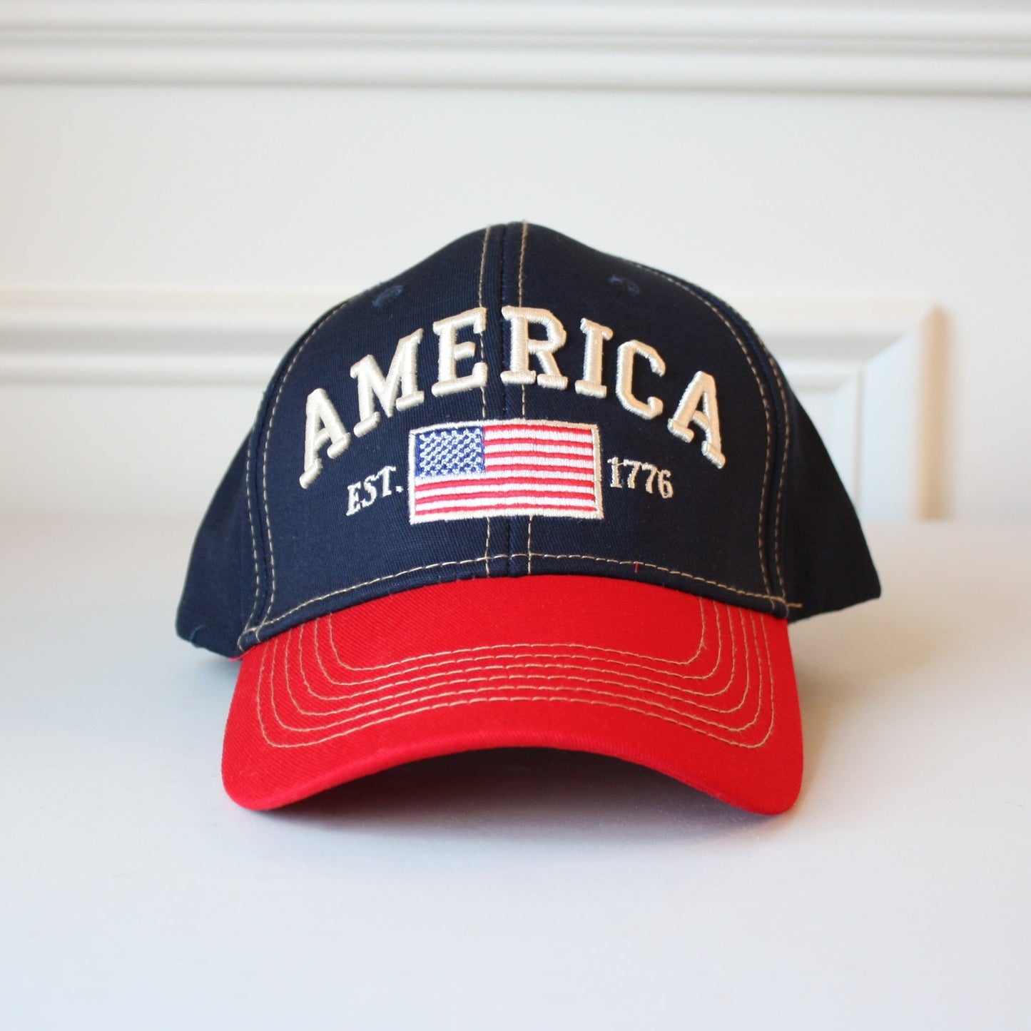 America Est 1776 Flag Hat - Made in the USA