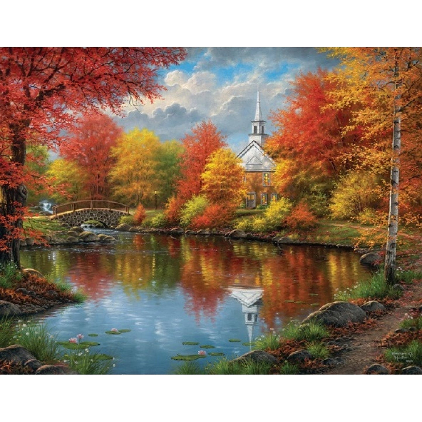 Autumn Tranquility Puzzle - Made in the USA