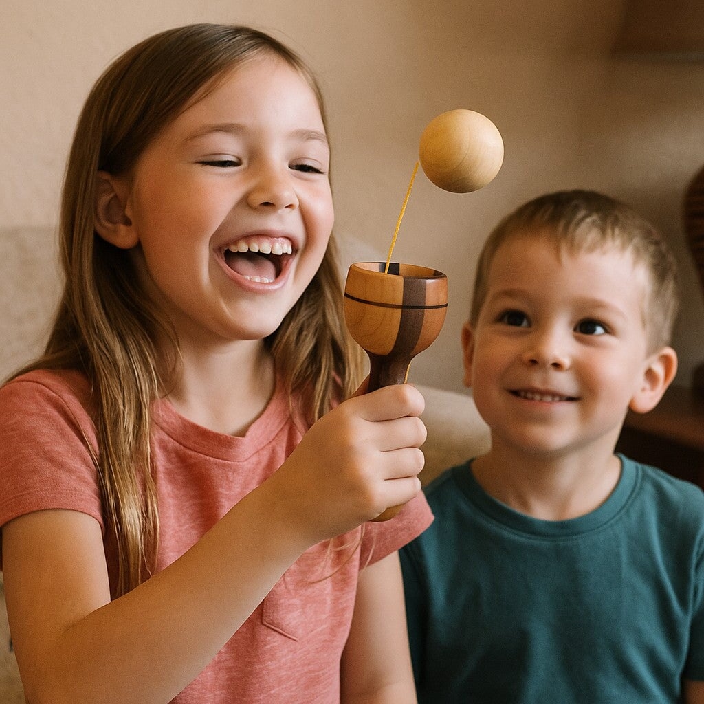 Handmade Ball and Cup Game - Kids Toy - Made in the USA