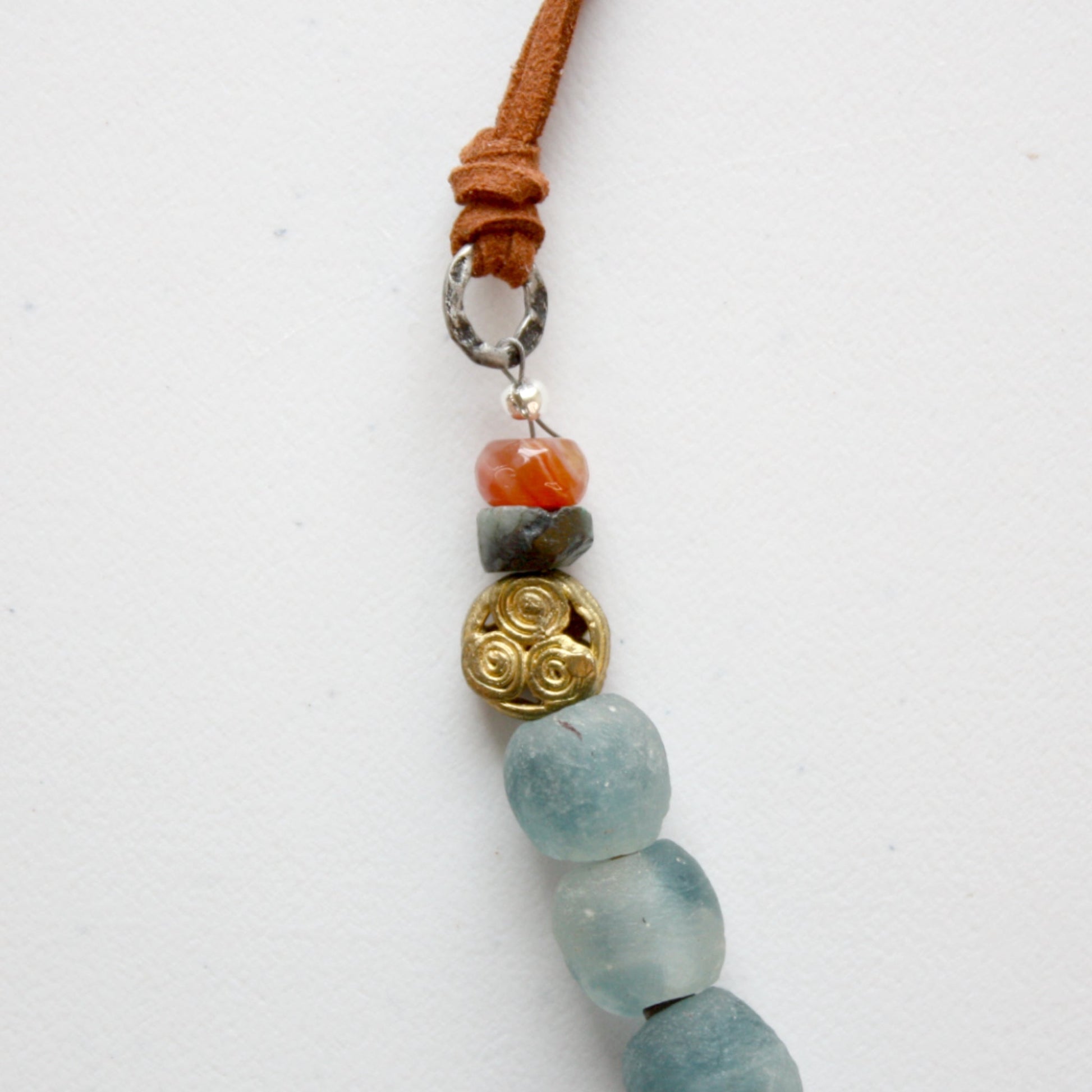 Beachy Turquoise Boho Necklace - Made in the USA