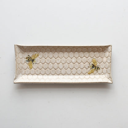 Bee Ceramic Butter Dish - Made in the USA