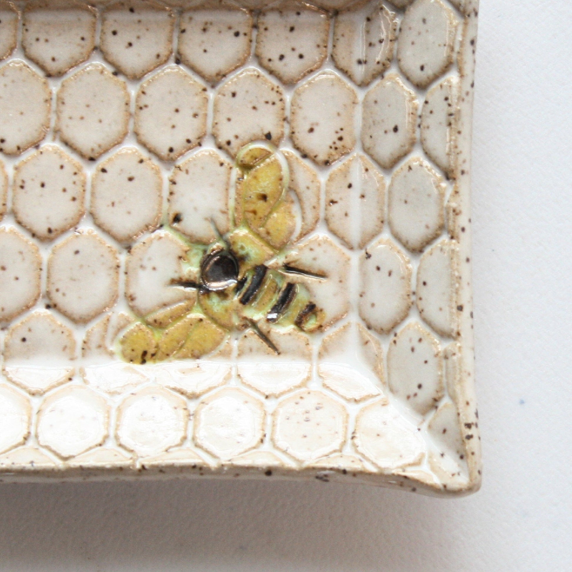 Bee Ceramic Trinket Dish - Made in the USA