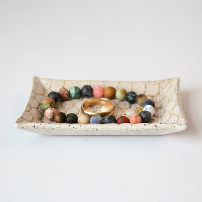 Bee Ceramic Trinket Dish - Made in the USA