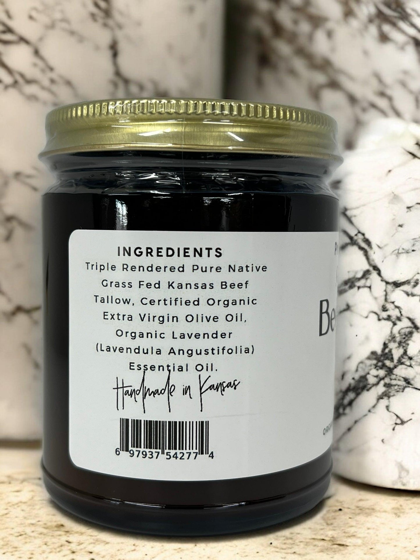 Grass Fed Beef Tallow Balm - 8 oz - Made in the USA