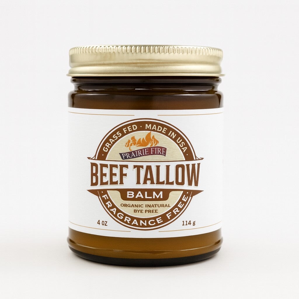Grass Fed Beef Tallow Balm - 4 oz - Made in the USA