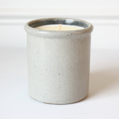 Bumble Bee Hand Painted Pottery Candle Crock - Made in the USA