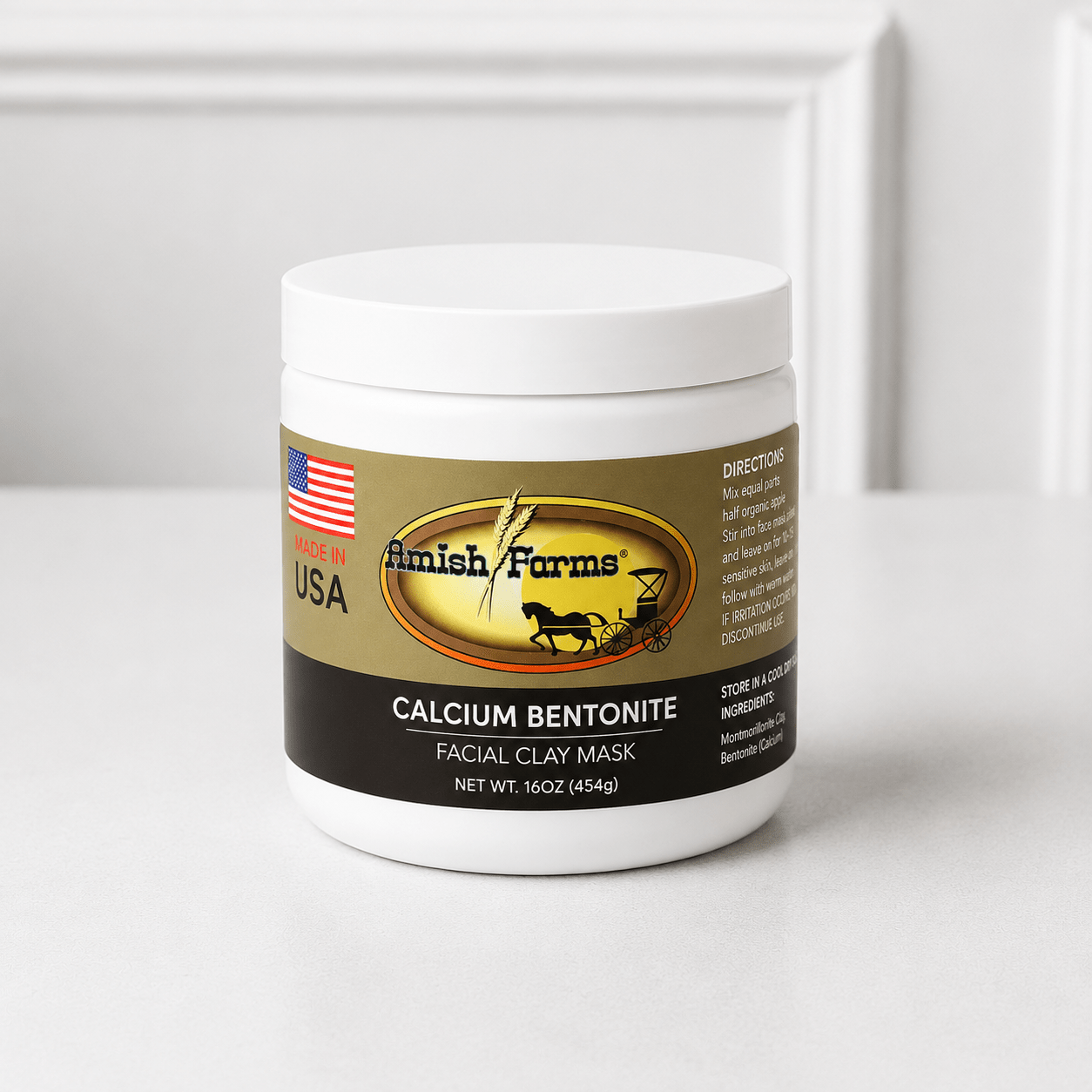 Amish Farms - Calcium Bentonite Facial Clay Mask