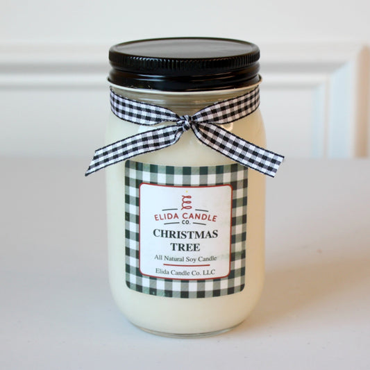 Homespun Soy Candle - Christmas Tree - Made in the USA