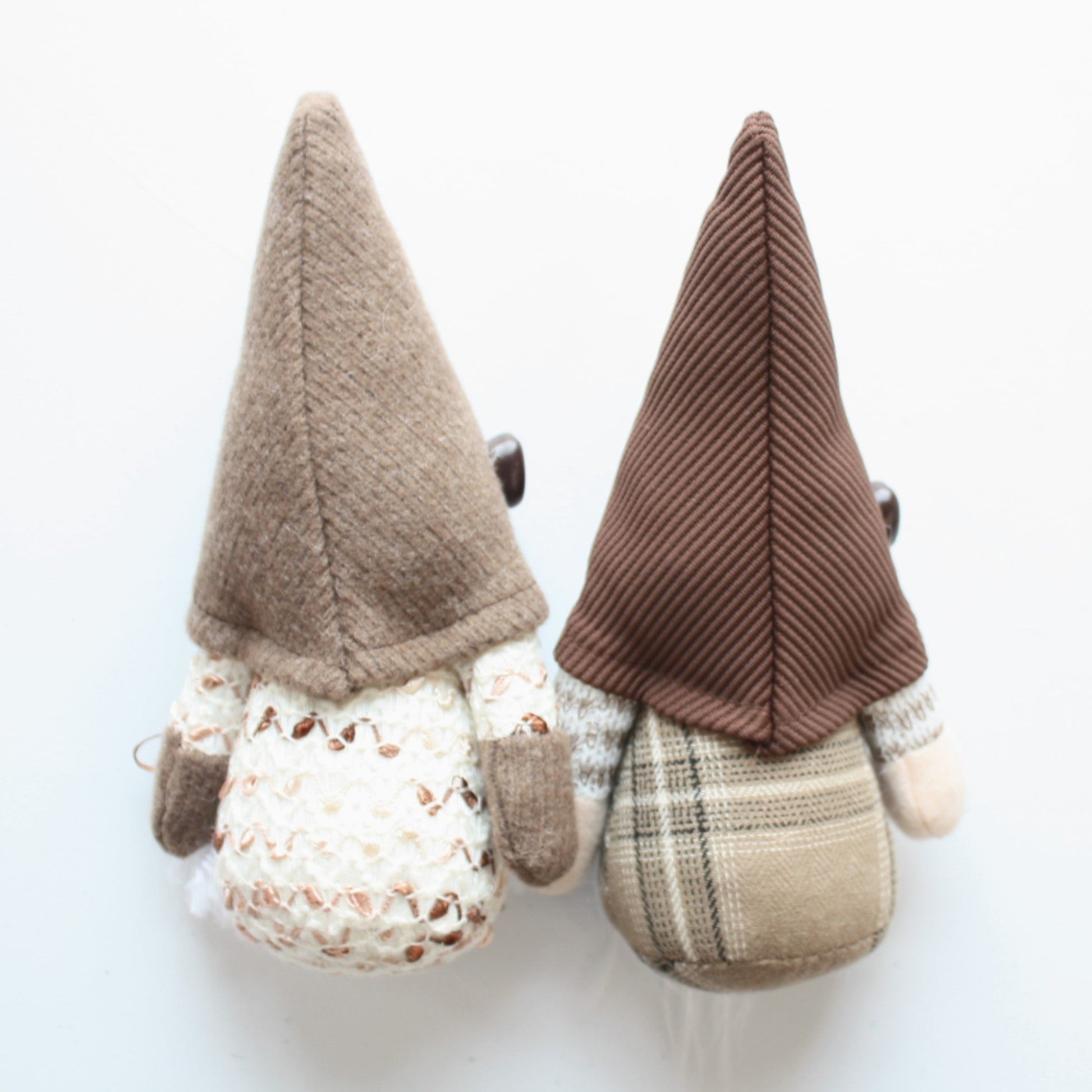 Pair of Handmade Coffee Gnomes Brother and Sister - Made in the USA