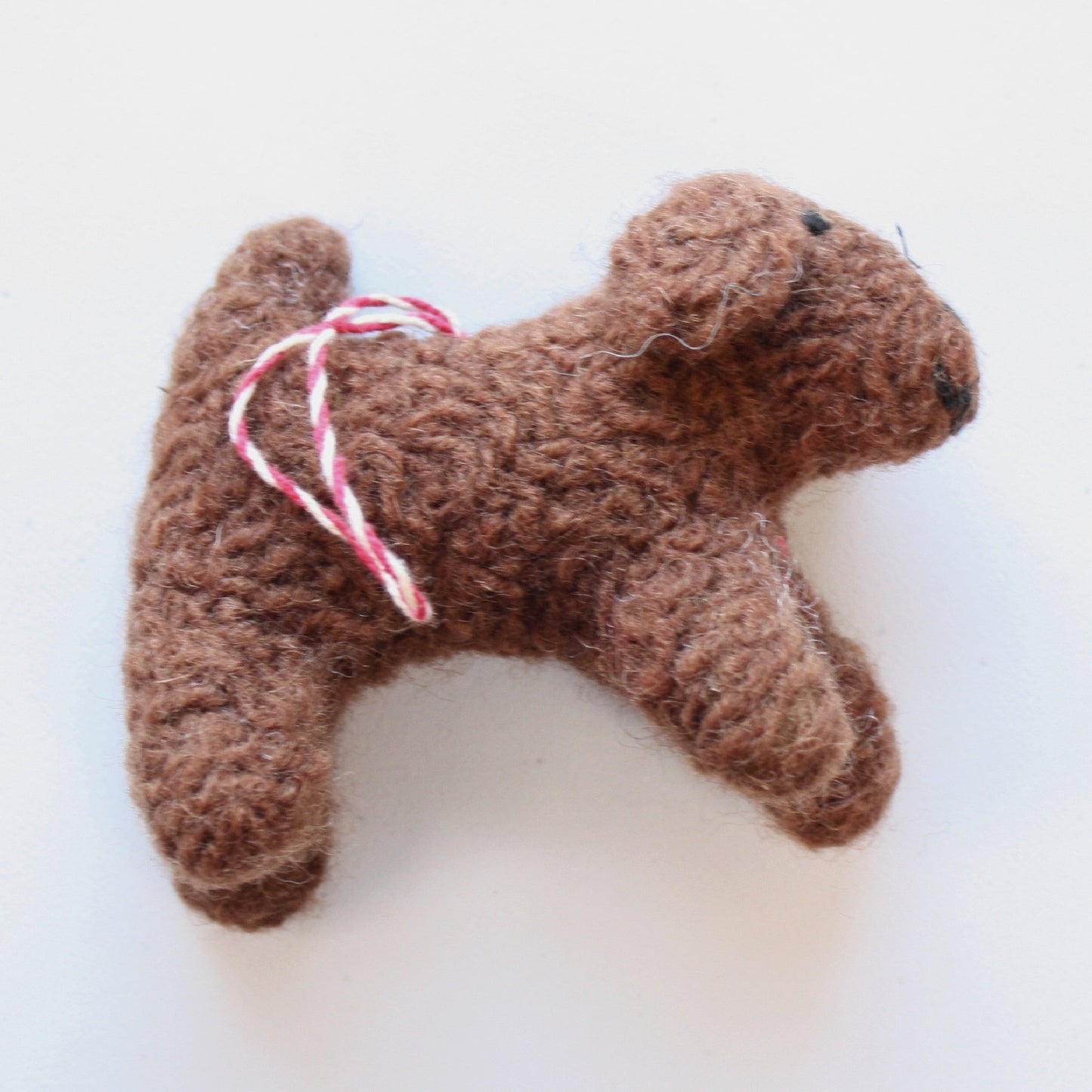 Felted Wool Curly Doodle Dog Ornaments - Made in the USA