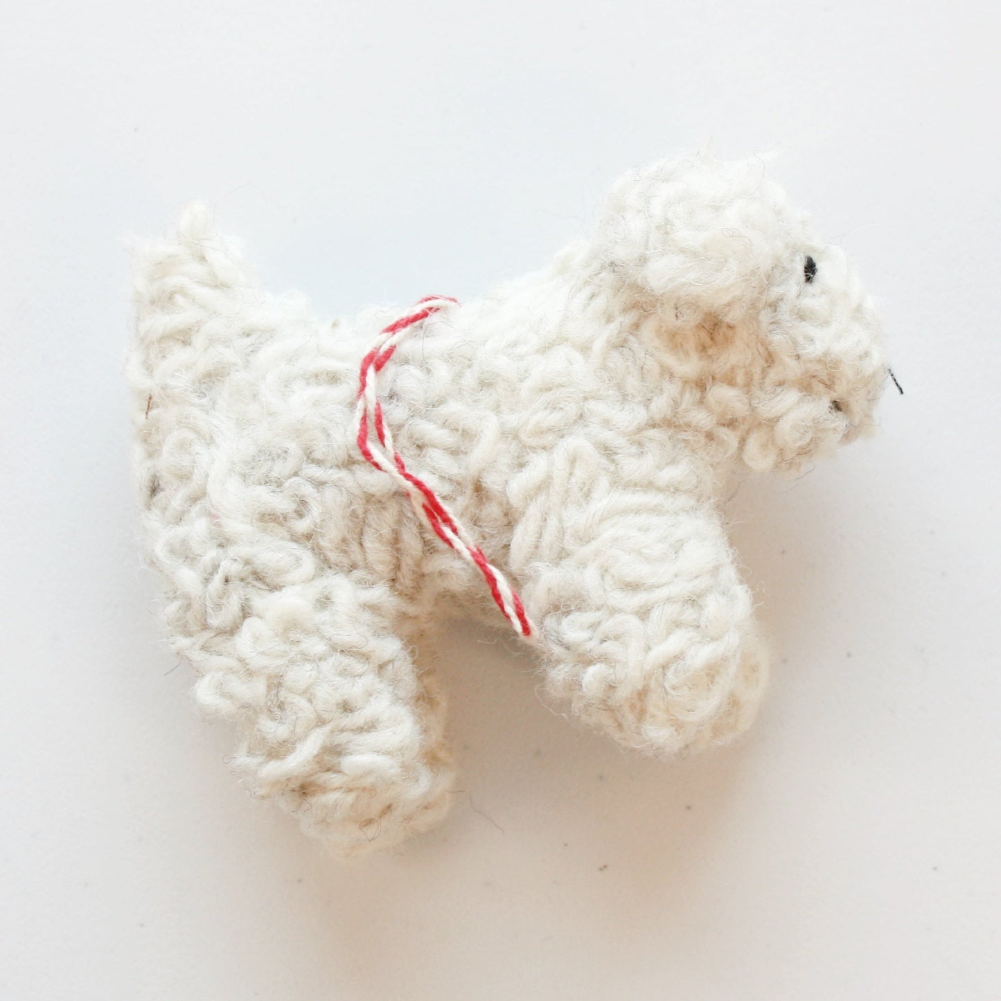 Felted Wool Curly Doodle Dog Ornaments - Made in the USA