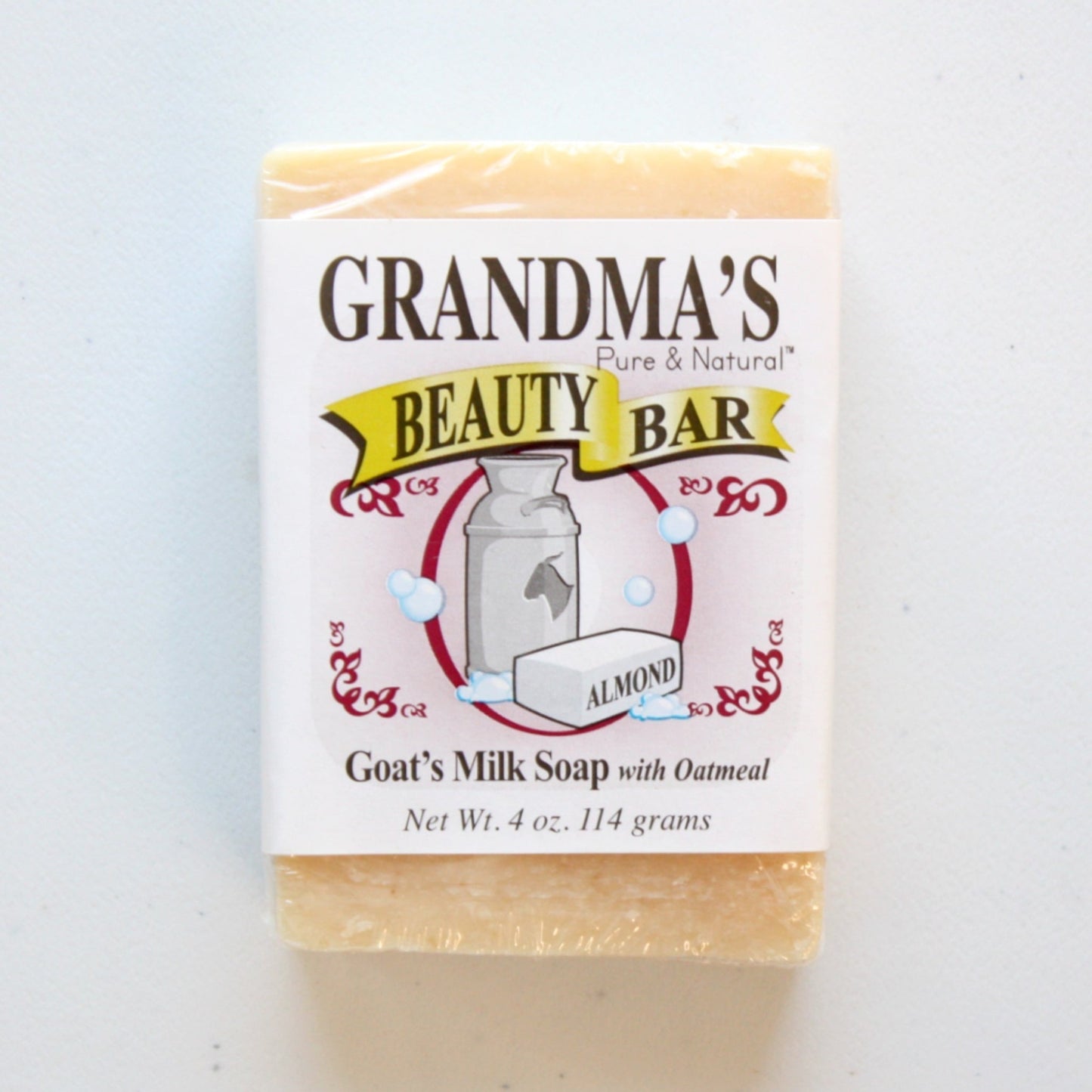 Grandma's Beauty Bars - Goats Milk Soap with Oatmeal - Almond or Lavender - Made in the USA