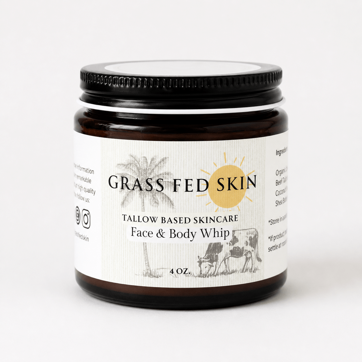 Grass Fed Skin Tallow Moisturizing Bundle 1 - Made in the USA