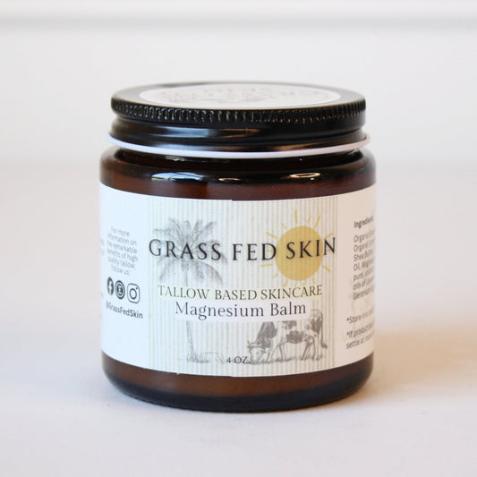 Grass Fed Skin Tallow Magnesium Balm - Made in the USA