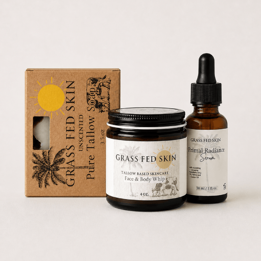 Grass Fed Skin Tallow Moisturizing Bundle 1 - Made in the USA