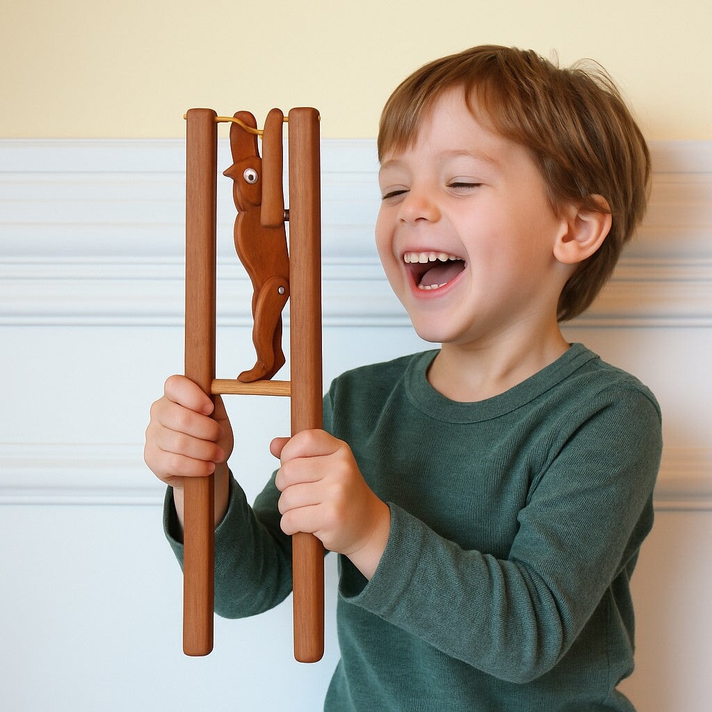 Handmade Jumpin' Jack Rabbit - Kids Toy - Made in the USA