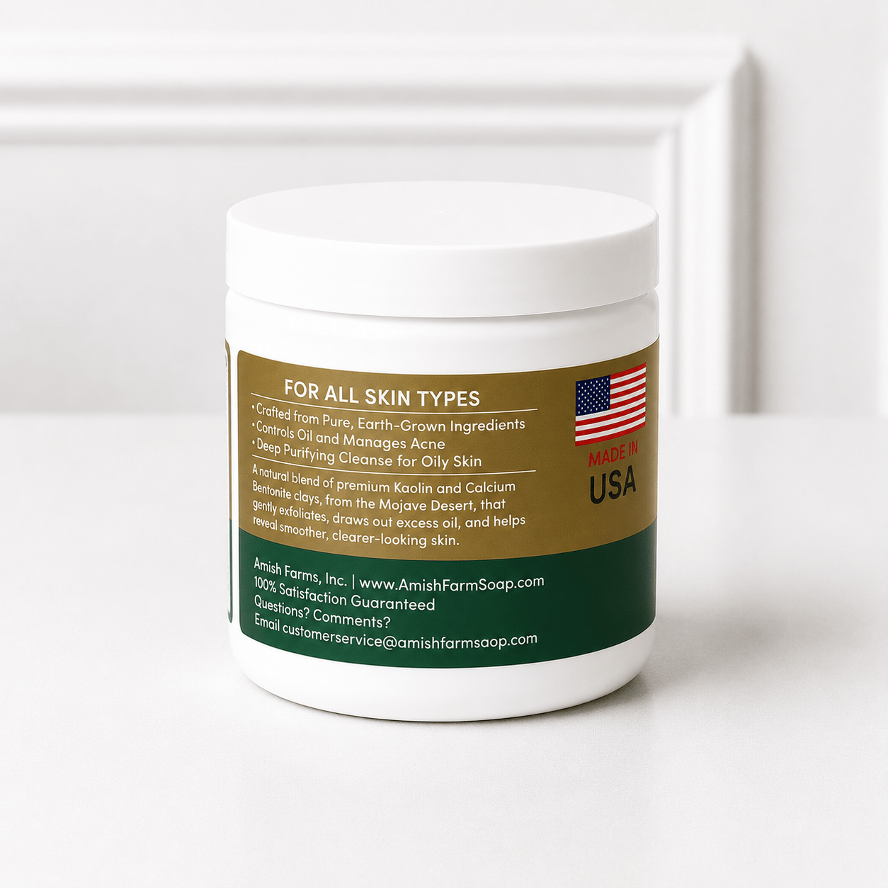 Amish Farms - Kaolin Bentonite Facial Clay Mask