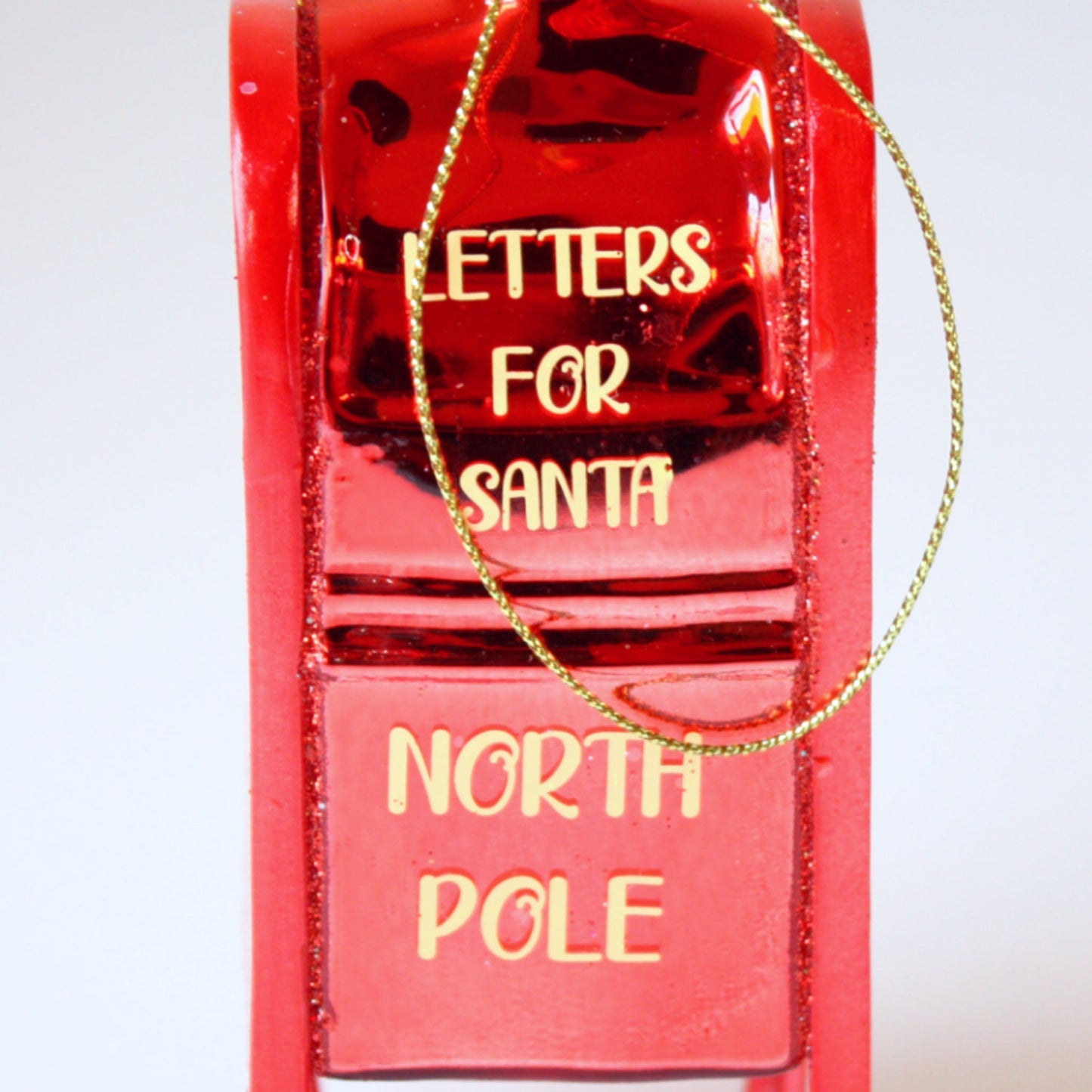 Letters for Santa Glass Christmas Ornaments - Made in the USA