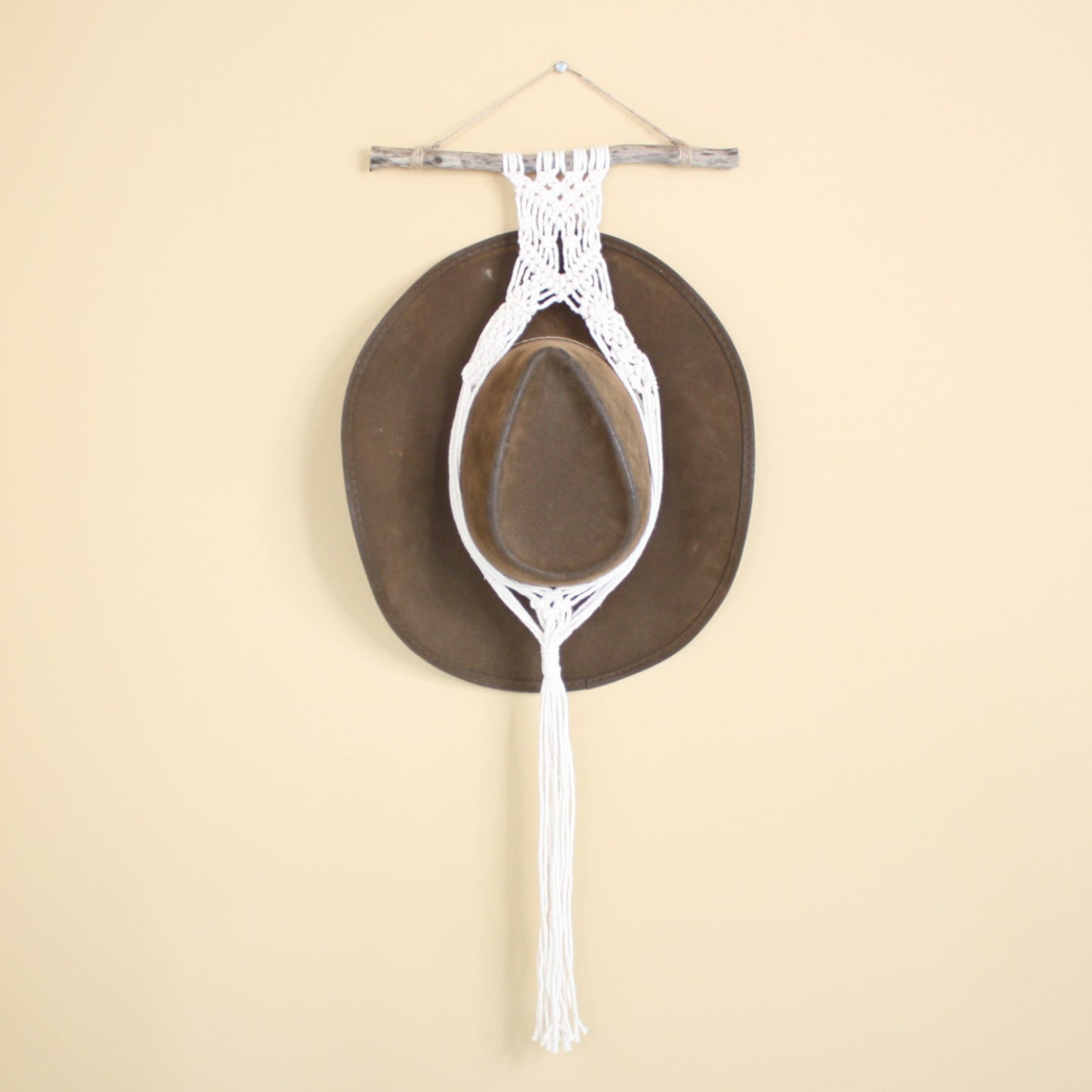 Macrame Boho Hat Hanger - Made in the USA