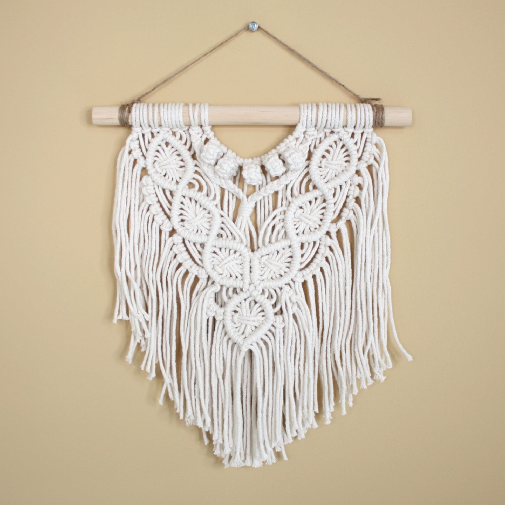 Macrame Boho Wall Hang - Made in the USA