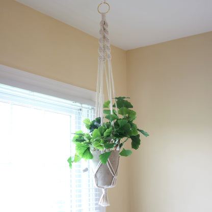 macrame ceiling plant hanger Macrame Boho Plant Hanger