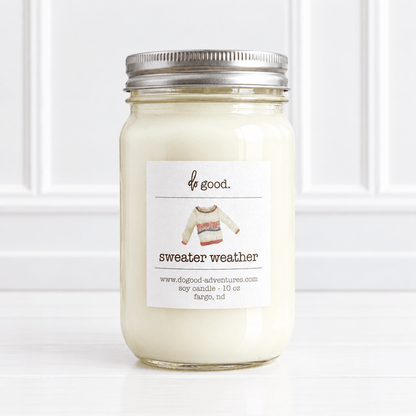 Mason Jar Soy Candle - Sweater Weather - Made in the USA