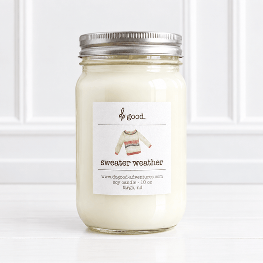 Mason Jar Soy Candle - Sweater Weather
