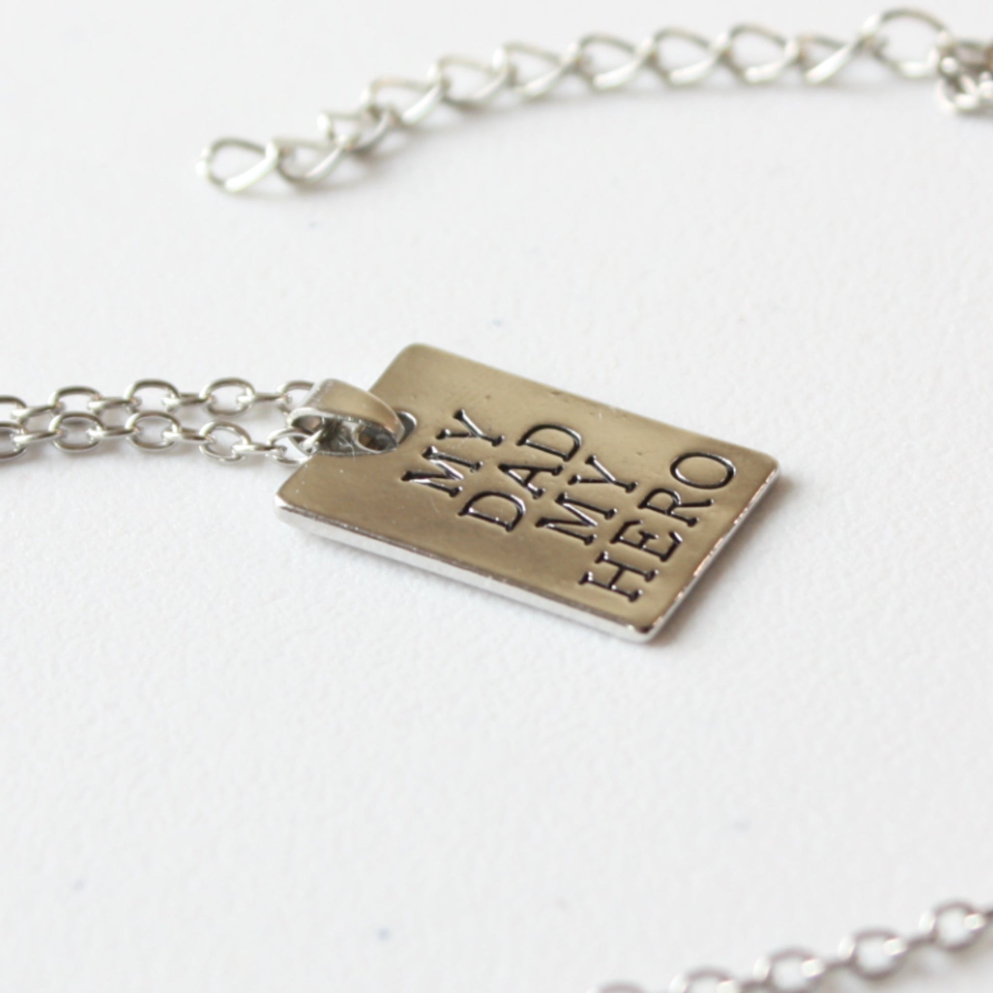 My Dad My Hero Necklace - Made in the USA