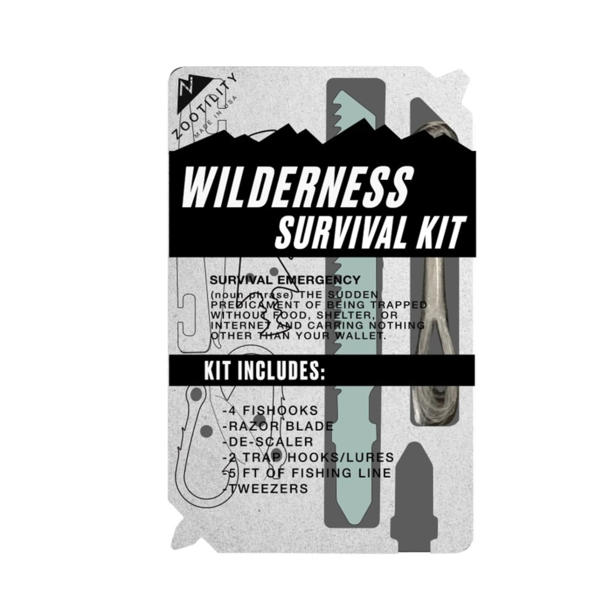 Pocket Wilderness Survival Kit - Made in the USA