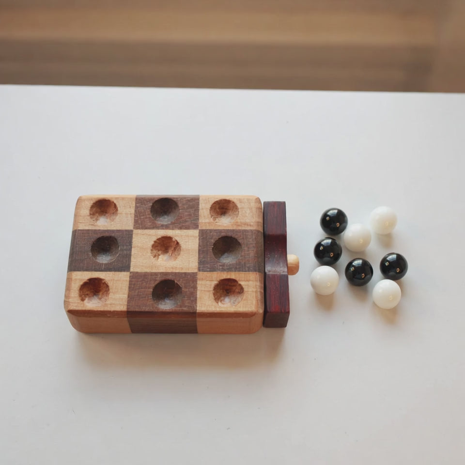 Wooden Toy Tic Tac Toe Set - Made in the USA