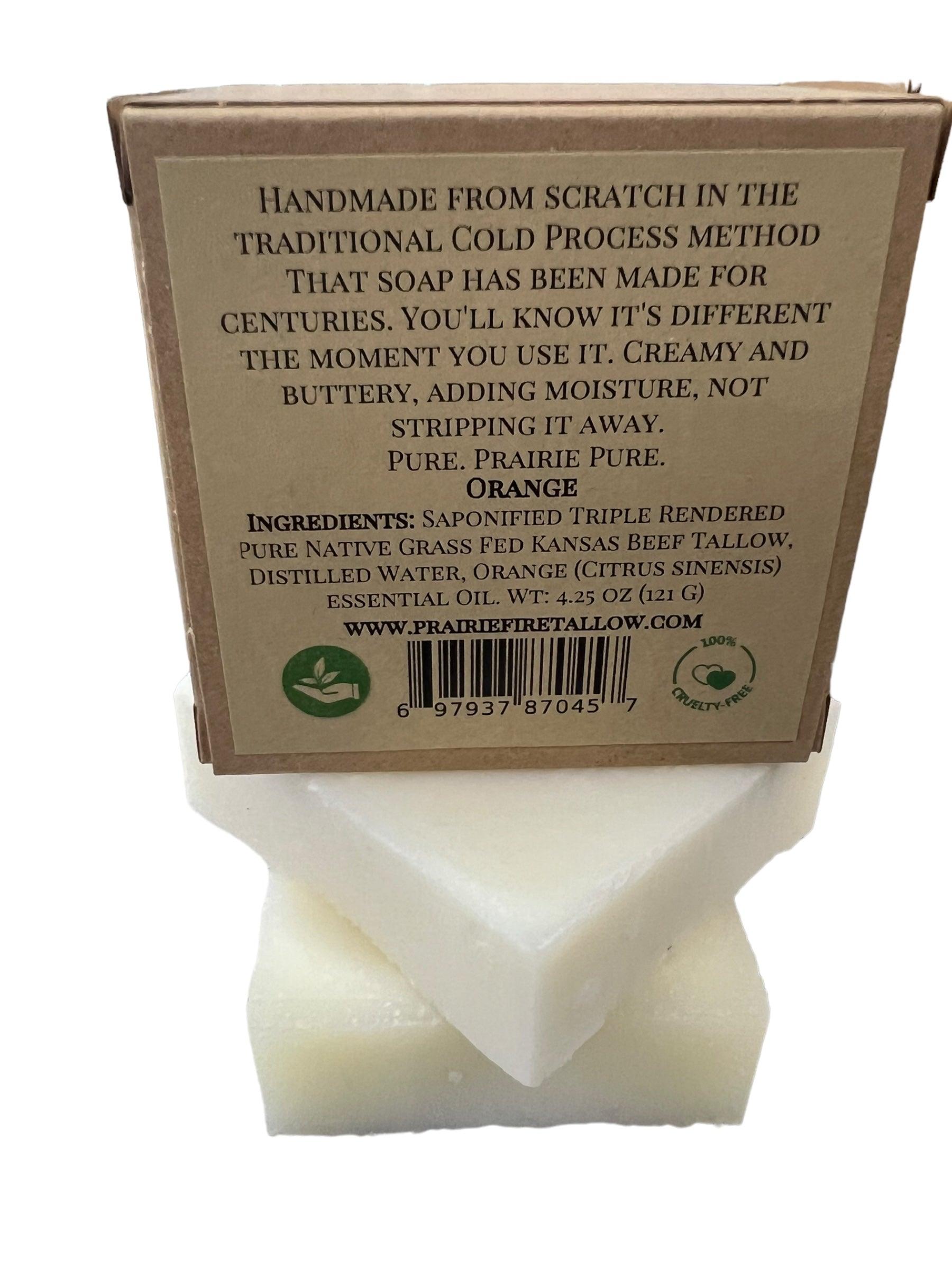 Grass Fed Beef Tallow Soap Bar (3 Pack) - Made in the USA